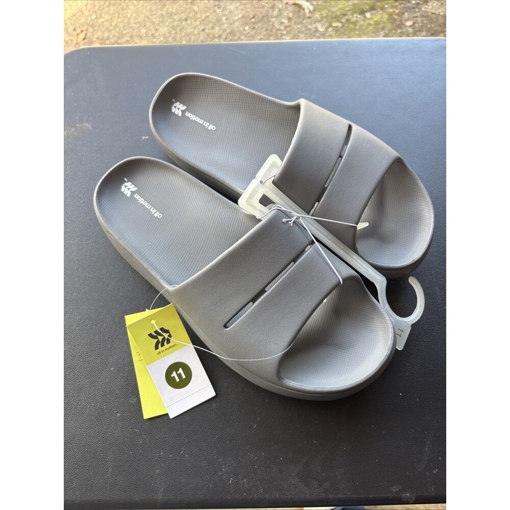 Men's Archie Recovery Slide - All In Motion™ Gray Size 11 Slip-On Sandals, NWT